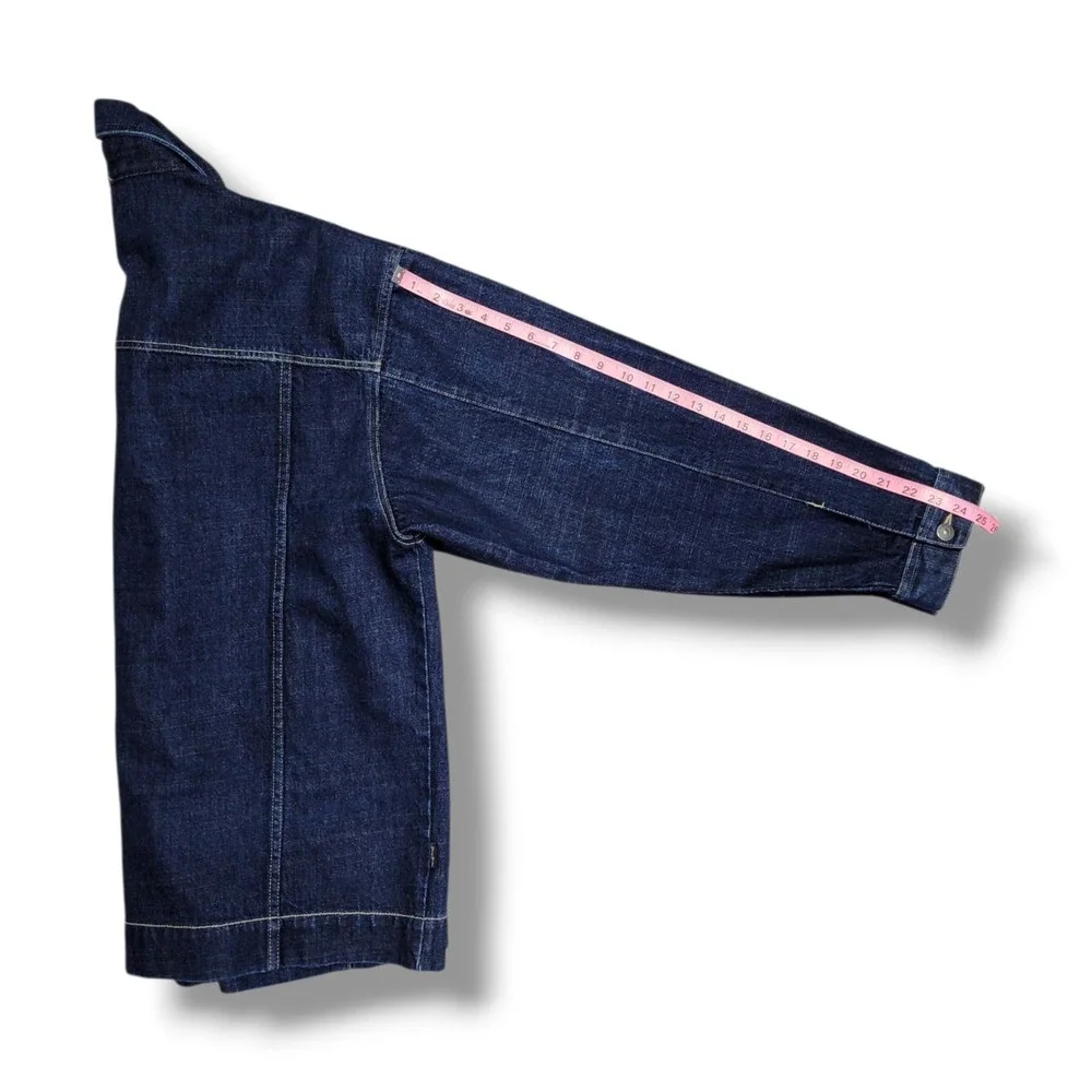 Vintage Sean John Collection Button Up Blue‎ Cotton Denim Y2K Jacket Men's XL